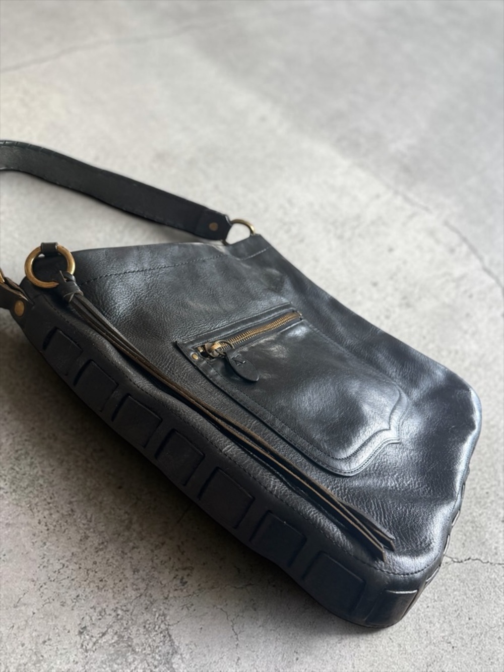 Vintage Coach Legacy Thompson XL Hobo Black Leather Bag 11374 Shoulder Tassel - Picture 4 of 13